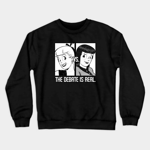 The Debate is Real: 3 Crewneck Sweatshirt by StudioSiskart 